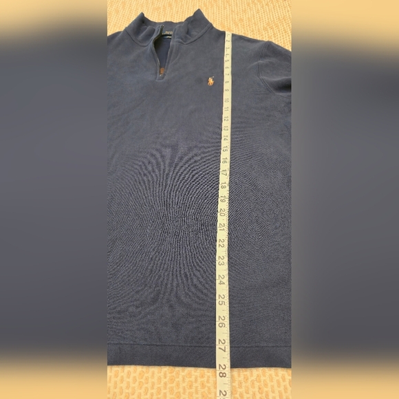Polo Ralph Lauren Estate Rib Quarter Zip Pullover  Sz Large with a small stain - Picture 12 of 12